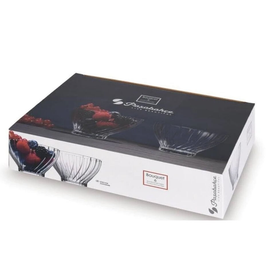 Paşabahçe 530226 Bouquet Kase 6lı 290cc Orjin. Kutuludur