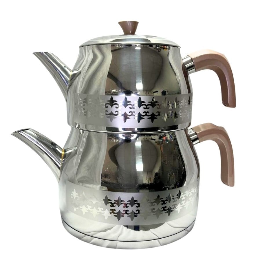 Papatyam Sude Maxi Boy Satenli Çaydanlık Takımı