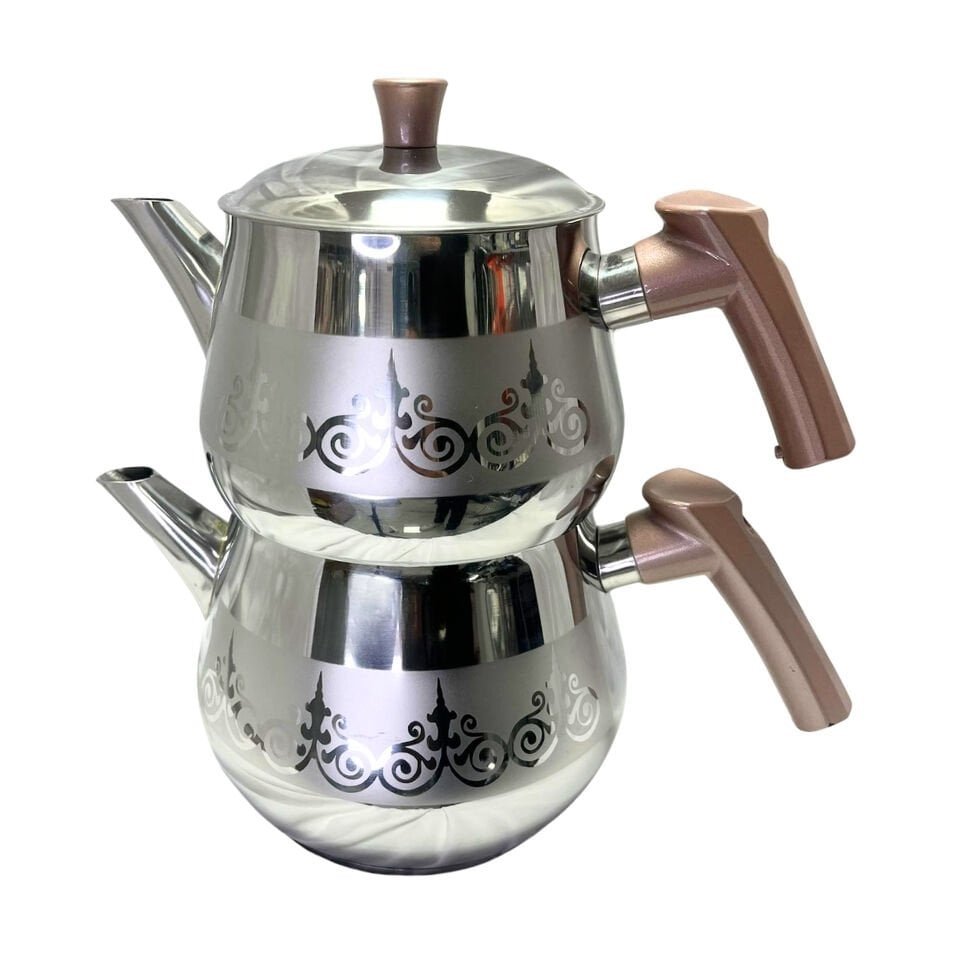 Papatyam Burcu Mini Boy Satenli Kendinden Süzgeçli Çaydanlık Takımı