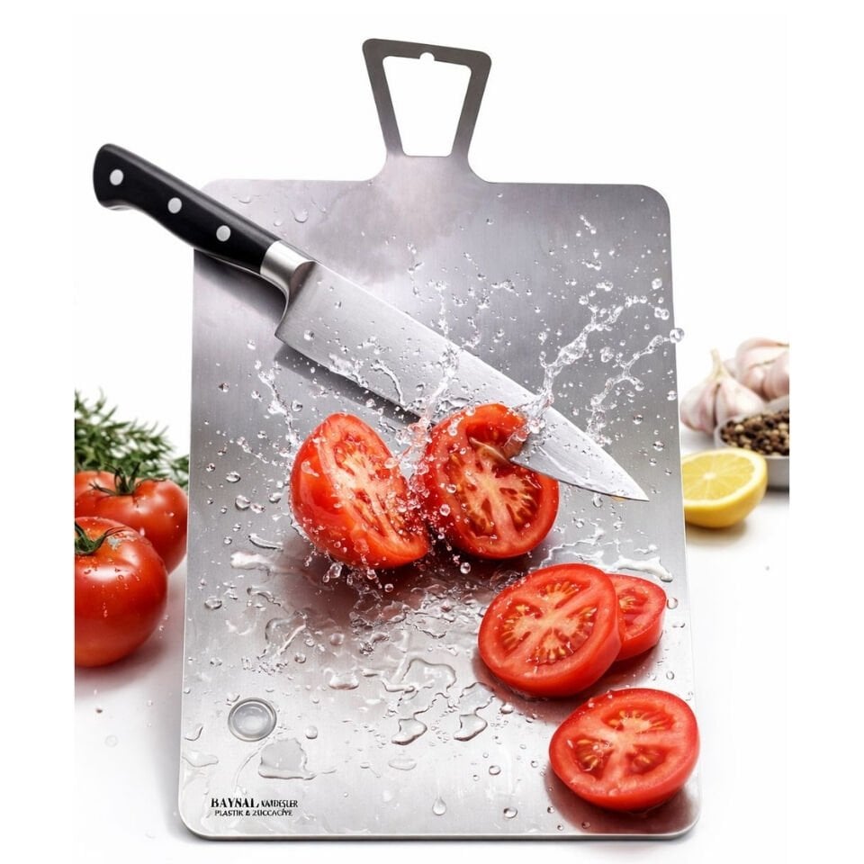 Baysal Çelik Kesme Tahtası | Hijyenik, Kokusuz, Uzun Ömürlü