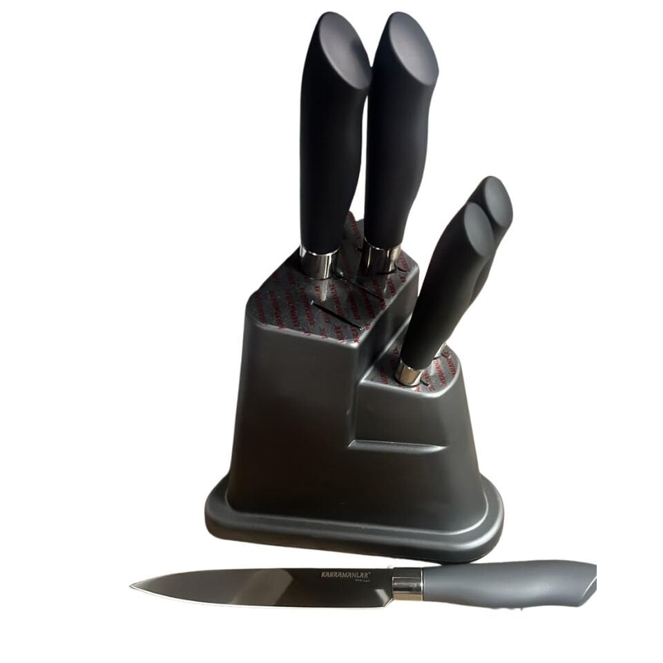 Kahramanlar ANTRASİT PİRAMİT 6 PRÇ BIÇAK SETİ