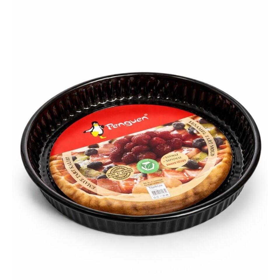 Penguen Emaye Tart Kalıbı | Yapışmaz Kek & Tart Kalıbı