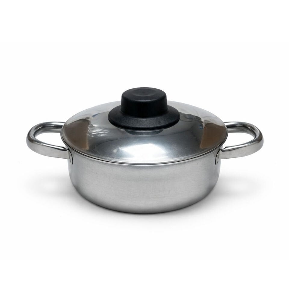 14 cm Çelik Tencere | Kapaklı Saklama & Isıtma Kabı