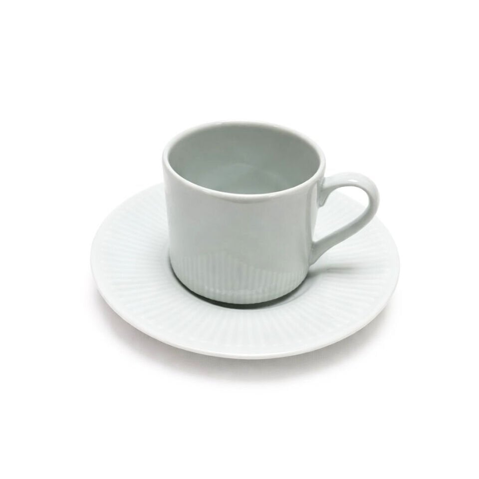 Kütahya Porselen 6 Kişilik Porselen Kahve Fincan Takımı – Modern Beyaz, Zarif Sunum Seti