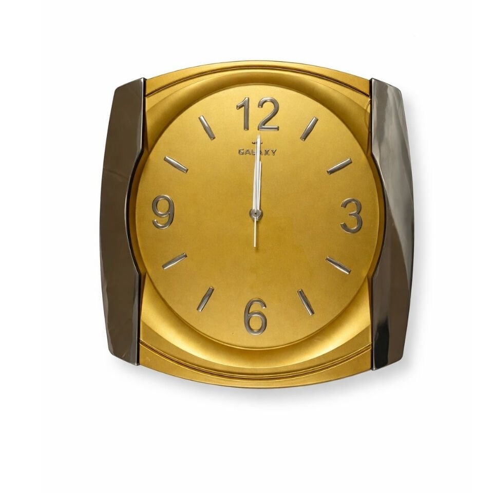 Galaxy Altın Renk Dekoratif Duvar Saati – Modern & Şık Tasarım